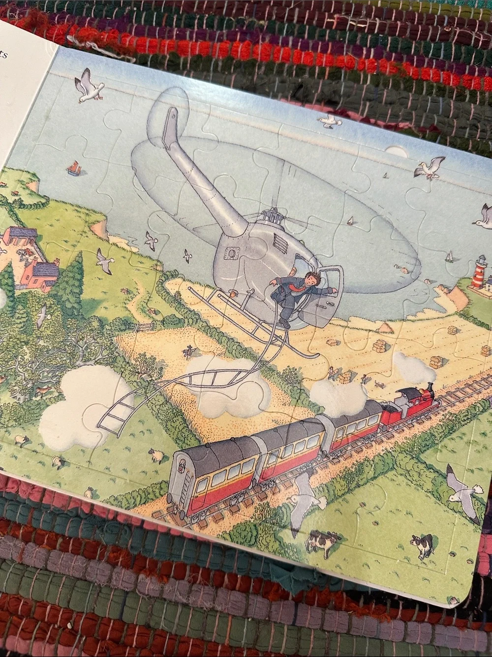 Little Red Train Jigsaw Book Benedict Blathwayt Complete Puzzles 2003